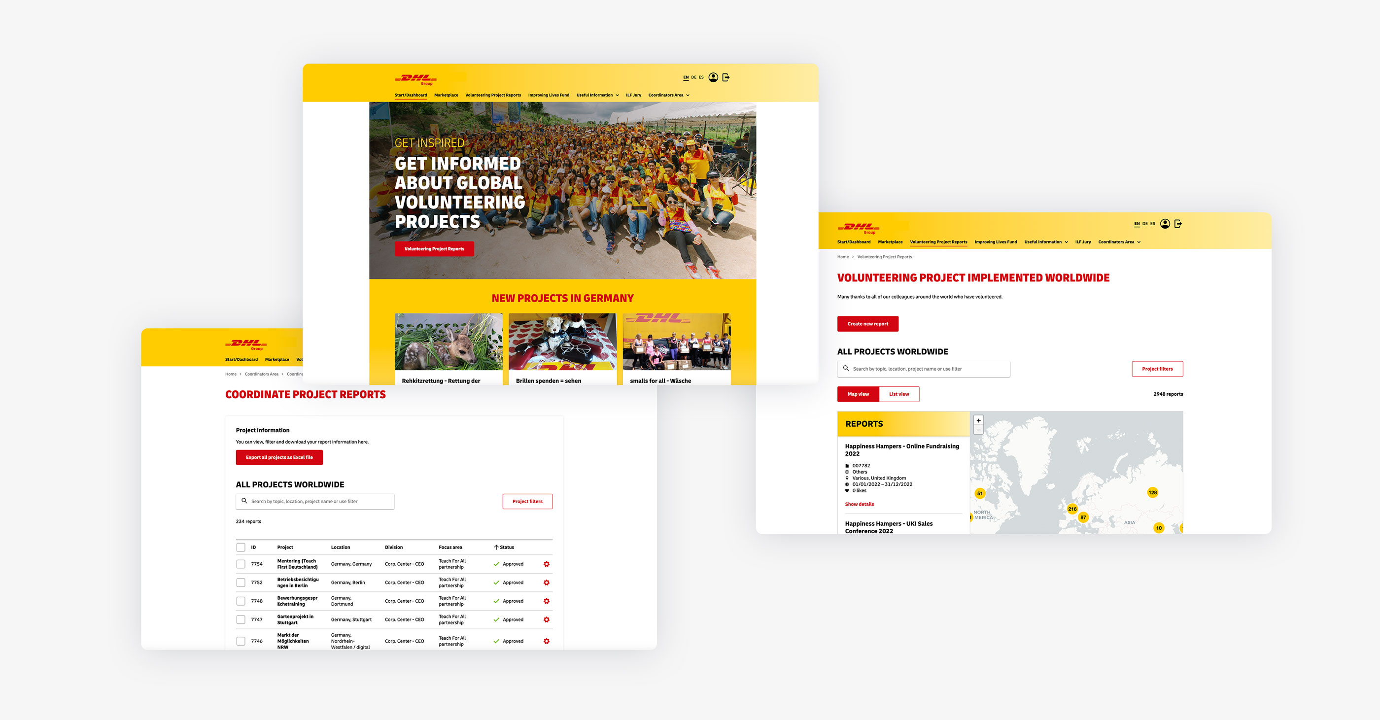 TYPO3 Plattform für Global Volunteer Day der Deutsche Post DHL Group